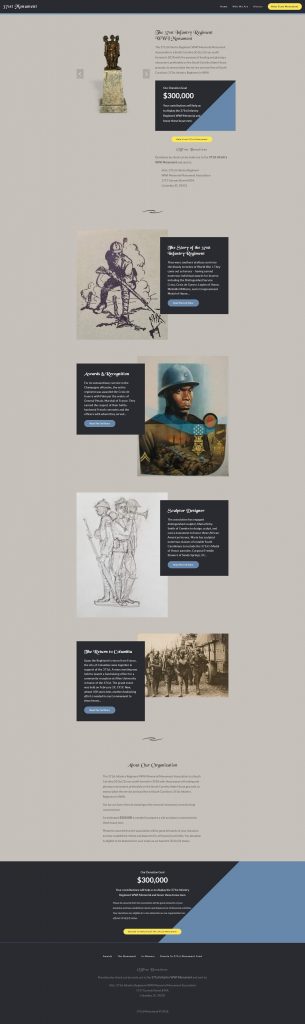 Nonprofit Web Design – 371st Monument