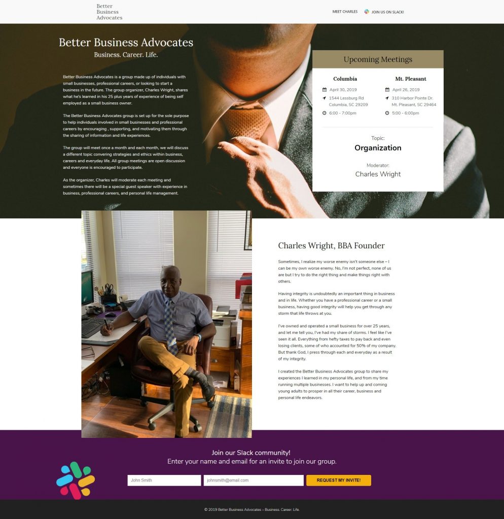 Professional Services Web Design – Better Business Advocates