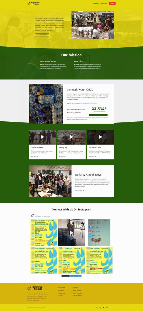 Nonprofit Web Design – Hometown Projects