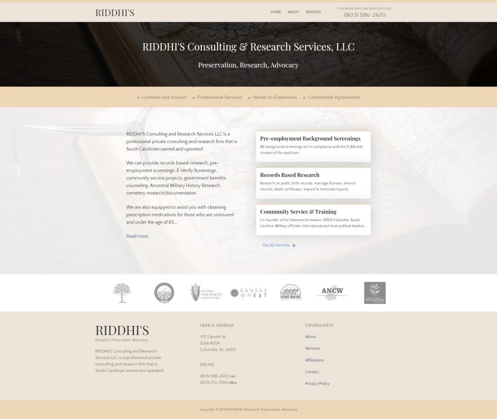 Professional Services Consulting Web Design – RIDDHI’s Consulting and Research Services