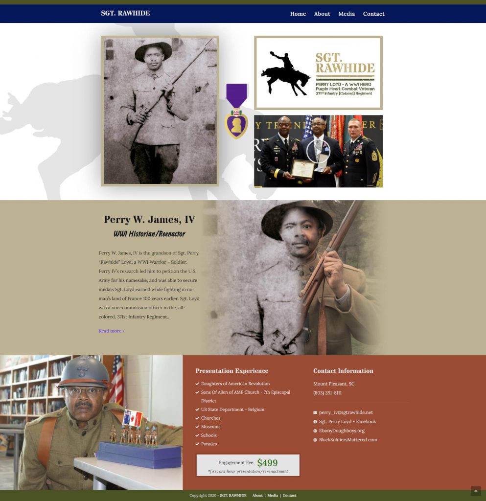 Professional Services Web Design – SGT. Rawhide