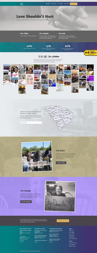 Nonprofit Web Design – Visions of Women
